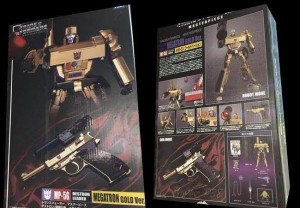 Transformers News: Transformers Masterpiece 30th Anniversary MP-05 Megatron Update - Gold Deco Revealed
