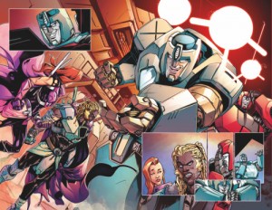Transformers News: Unlettered Preview of IDW Transformers vs The Visionaries #1