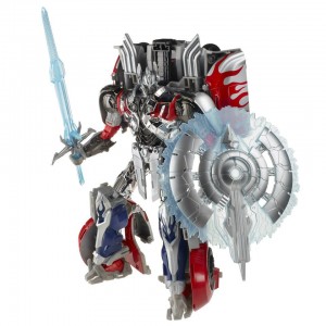 Transformers News: New Official Images: Transformers: Age of Extinction Platinum Edition Silver Knight Optimus Prime