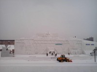 Transformers News: Winter Festival 16 Meter Optimus Prime Snow Sculpture Complete