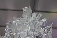 Transformers News: Movie-verse Optimus Prime Ice Sculpture