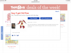 Transformers News: Toys R Us Running a "Buy 2 Get 1 Free" Sale on Transformers