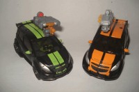 Transformers News: Transformers DOTM Deluxes Mudflap & Skids Side by Side Images
