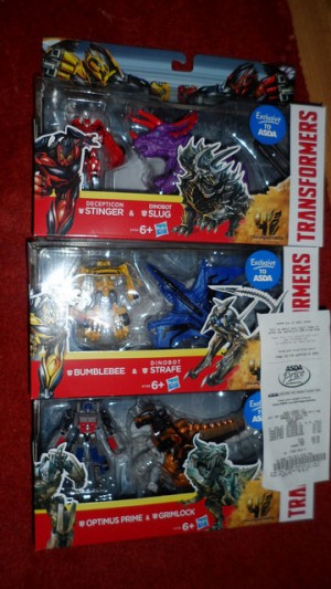 Transformers News: Transformers Age of Extinction Exclusive Two-Packs Sighted at UK Retaild