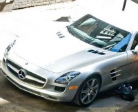 Transformers News: Michael Bay on the Identity of the Silver Mercedes-Benz SLS AMG