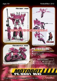 Transformers News: PerfectEffect Motobot PE-DX-01 RC and PE-DX-01 RC Battle Version Available for Pre-Order at Robotkingdom