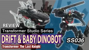 Transformers News: Video Review of Transformers Studio Series #36 The Last Knight Drift and Mini-Dinobots