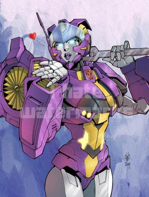 Transformers News: BotCon 2015 Artist Alley - Blurr and Nautica Casey Coller / JP Bove Prints