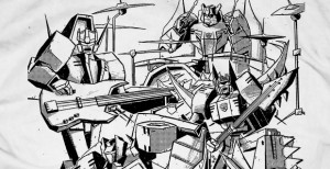 Transformers News: Auto Assembly 2014 - Exclusive Hasbro Licensed Dinobot T-Shirt by Josh Burcham
