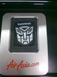 Transformers News: Transformers ROTF USB Drive from Air Asia
