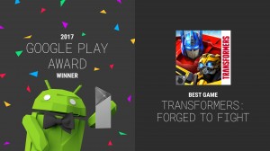 Transformers News: Official press Release on Kabam's Transformers: Forged to Fight Winning Best Game