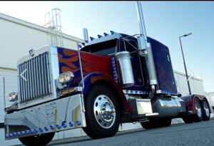 Transformers News: Gallery of the Transformers Optimus Prime Truck at Hascon from Hendrick Motorsports