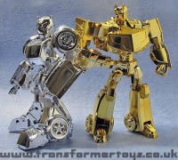 Transformers News: Toy Images of Lucky Draw Transformers Animated Silver Bumblebee
