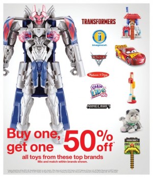 Transformers News: Buy One Get One 50% Off on Toys at Target US Until 11 / 22