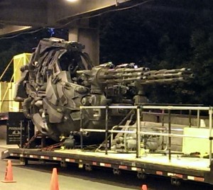 Transformers News: Dual Machine Gun Vehicle spotted on set of Transformers 4 in Chicago yesterday