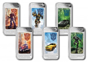 Transformers News: Transformers: Age of Extinction - Silver Coin with Lenticular Optimus Prime, Lockdown, Bumblebee
