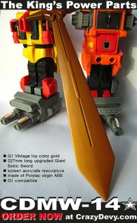 Transformers News: CrazyDevy CDMW-14 Predaking Giant Sonic Sword