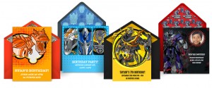 Transformers News: Punchbowl Transformers: Age of Extinction Online Invitations