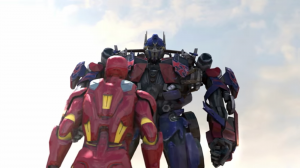 Transformers News: Fantasy Battle Video - Super Power Beatdown Iron Man vs Optimus Prime