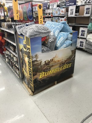 Transformers News: Transformers Bumblebee Movie Pillow Stack Found At Walmart in Centereach, NY
