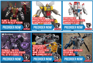 Transformers News: TFSource News - MMC Inventa, TW-07P LE Constructor & TW-07F Gunner, MP-20+ Wheeljack and More!