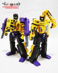 Transformers News: MakeToys Giant Series Excavator and Bulldozer Pictorial Review