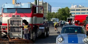 Transformers News: Best Look Yet at Optimus Prime's Truck mode in Transformers 7