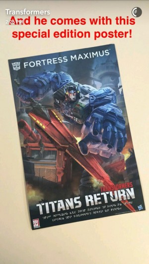 Transformers News: Transformers Titans Return SDCC Exclusive Fortress Maximus to Include Poster