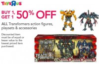 Transformers News: Toys'R'Us Transformers Sale - Buy One Get One 50% Off