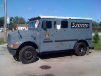 Transformers News: DOTM Decepticon Superfund Armored Truck for Sale on Craigslist