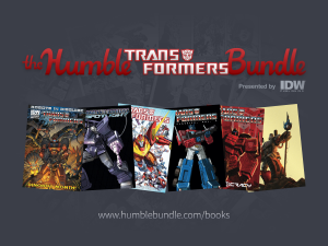 Transformers News: SDCC 2014 Coverage - IDW Publishing Transformers Humble Bundle Press Release