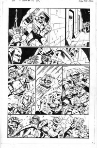 Transformers News: Auction Alert!  Original Guido Guidi Last Stand of the Wreckers Artwork