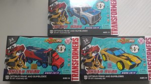 Transformers News: New Transformers DIY Assembly Kits Featuring Robots in Disguise Optimus Prime, Strongarm and Bumblebee