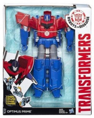 Transformers News: Transformers Robots in Disguise Hyperchange 3-step Optimus Prime In-package / Robot Mode Image