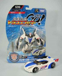 Transformers News: In-Hand Images: Takara Tomy Transformers Go!  Hunter Smokescreen