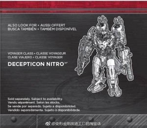 Transformers News: New Image of Transformers: The Last Knight Voyager Nitro