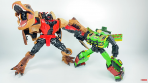 Transformers News: Transformers Generations Collaborative: Jurassic Park Tyrannocon Rex & Autobot JP93 video review