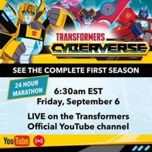 Transformers News: Transformers Cyberverse Marathon Happening Now in Anticipation for Premiere