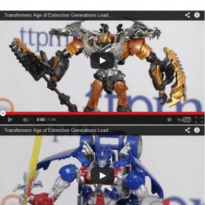 Transformers News: AoE Leader Class Grimlock And Optimus Mini Video Reviews