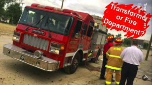 Transformers News: Set Photos for Transformers: The Last Knight - Barricade, Fire Truck, Crew Hat