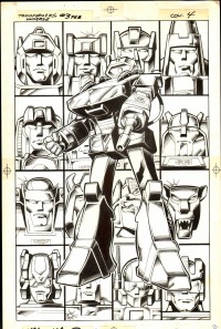Transformers News: Marvel Transformers Comic Original Art for Sale