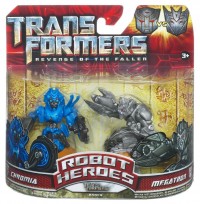 Transformers News: Official Images of Robot Heroes Chromia vs Megatron, Ratchet vs Barricade.