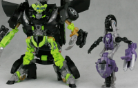Transformers News: New Images of DOTM Human Alliance Bumblebee and Skids / Elita-1