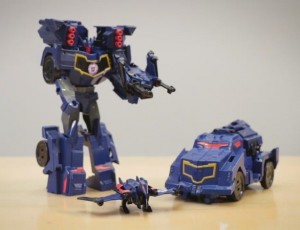 Transformers News: New Clip of Transformers Robots in Disguise Soundwave