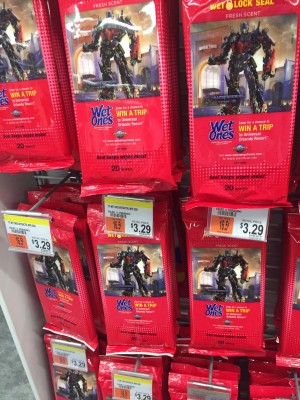 Transformers News: Transformers Branded Wet Ones Wipes Found at Retail and Universal Studios Vacation Contest