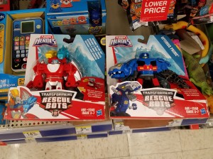 Transformers News: Transformers: Rescue Bots Heatwave and Optimus Prime Spotted at Retail