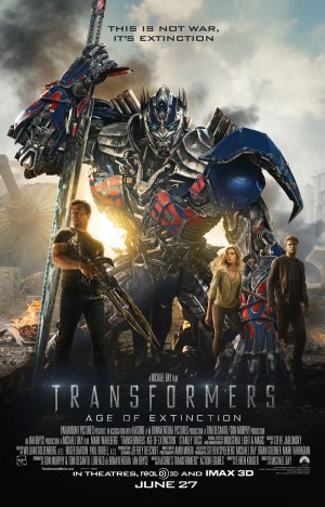Transformers News: Official "It's Not War, It's Extinction" Poster for Transformers: Age of Extinction