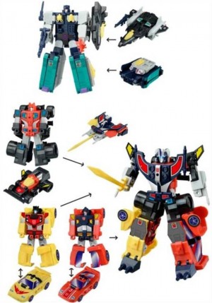 Transformers News: New Color Images of Kabaya DX Overlord and Road Caesar