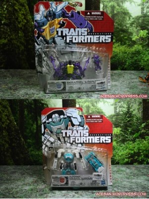 Transformers News: In-Hand Images: Transformers Generations Legends Class Skrapnel with Reflector and Tailgate with Groundbuster