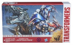 Transformers News: Age of Extinction Platinum Edition Leader Class Optimus Prime and Grimlock on Toysrus.com